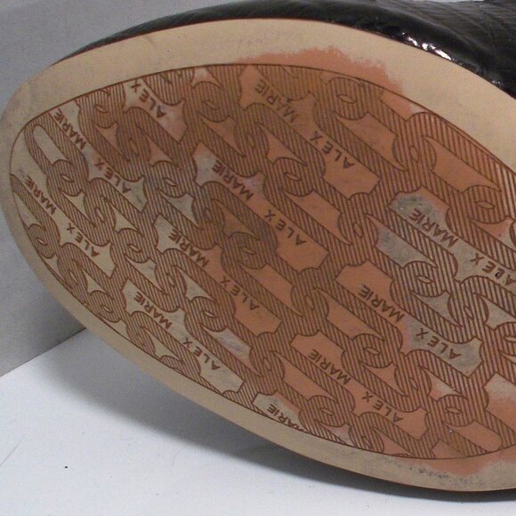 Alex Marie Black Patent Leather Loafer Style Women's 3" High Heels, Size 10M - Picture 11 of 11